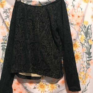 Emma James Black Long Sleeve Top